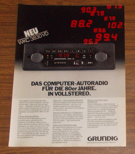 Rara pubblicità grundig wkc - pubblicità,