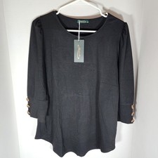Top nero Ofeefan manica tre