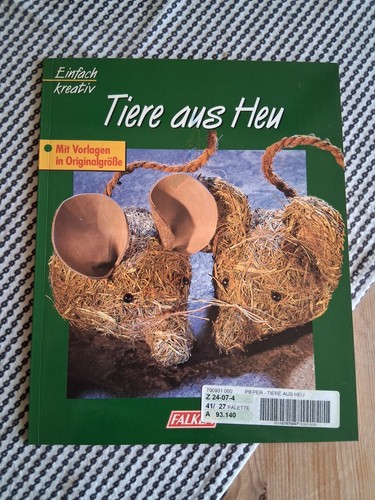 Tiere aus heu mit vorlagen - tiere,