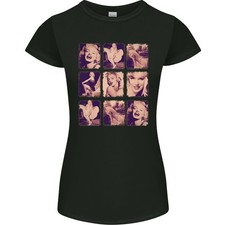 Marilyn Collage Celebrity Moda Donna Taglia Piccola T-Shirt