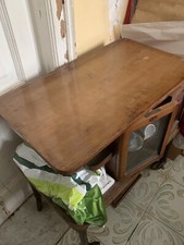 Tavolino da lavoro in noce con - mobiletto - comodino - fine 800