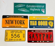 5 targhe insegne varie in latta