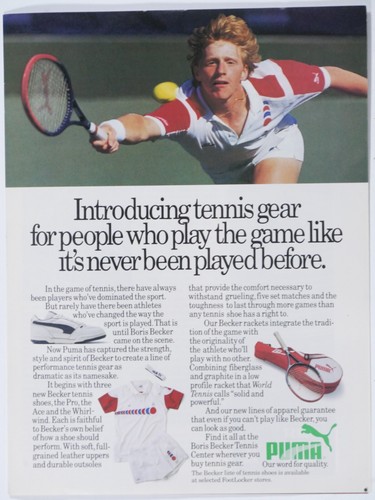 Pubblicità boris becker - boris, puma