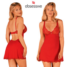 Sexy Babydoll e Perizoma Rosso
