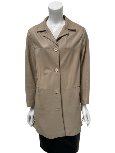 Trench cappotto pelle - , vintage