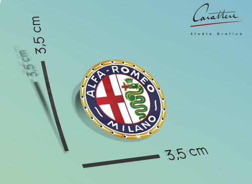 Adesivo logo alfa romeo - romeo, per