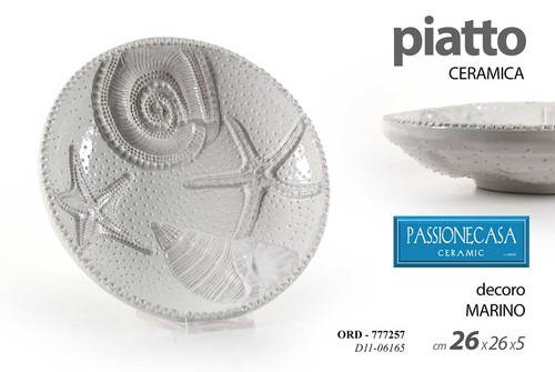 Piatto portata mare conchiglie
