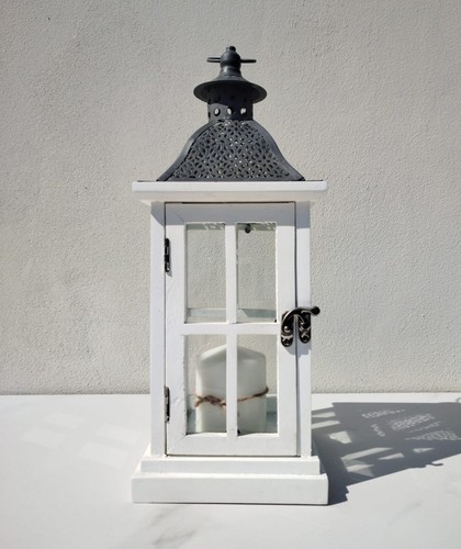 Lanterna portacandela shabby