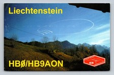Radioamatore QSL HB0/HB9AON Liechtenstein 1998 modello di radiazione a fascio 20 m
