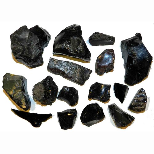 Ossidiana pezzi minerali - ossidiana,