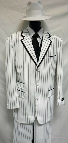 Uomo bianco righe abito - bianco,