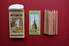 Giotto Fila Sei Pastelli a Colori Confezione Segnalibro Mole Antonelliana Torino