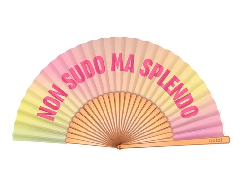 Ventaglio con scritta non sudo - non,