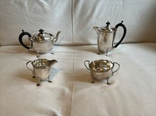 set sheffield 4 Pezzi Teiera Caffettiera Lattiera Zuccheriera