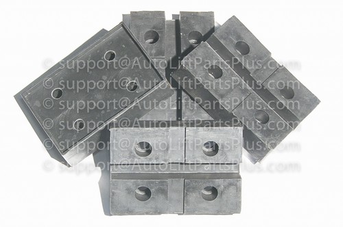 Rectangular rubber arm pads - rubber,