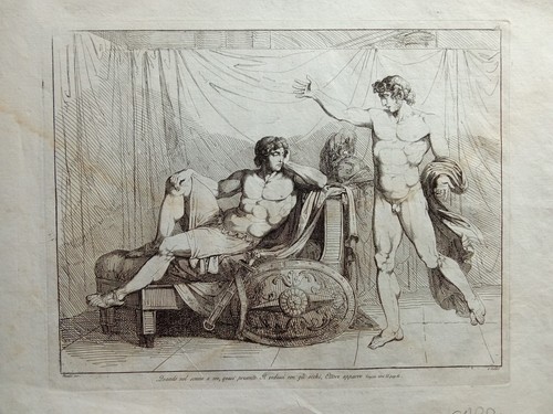 Incisione antica bartolomeo - incisione,