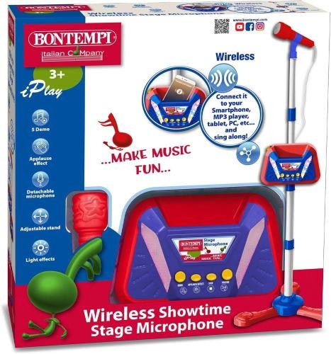 Microfono asta wireless - c/asta,