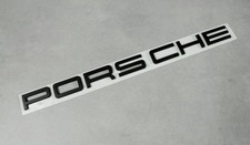 logo scritta PORSCHE nero