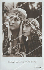 bc579 cartolina rudolph valentino vilma  banky actress star personaggi famosi