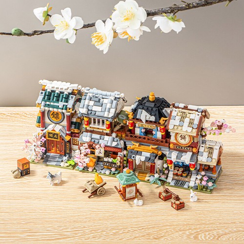 Loz mini blocchi antiche case - loz,