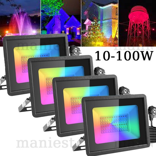 Proiettore led rgb - rgb, 10-100w