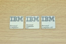 IBM Personal Computer XT AT Riproduzione Custodia Badge Acciaio Spazzolato Retro PC