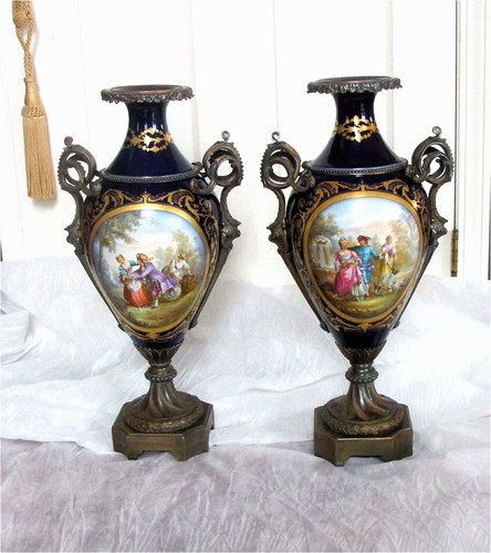 Vaso porcellana sevres - vaso, urna
