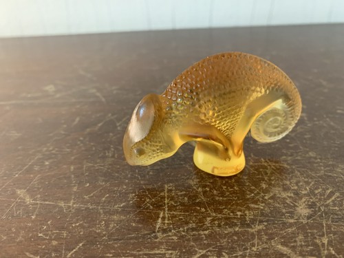 Lalique orange crystal - lalique,