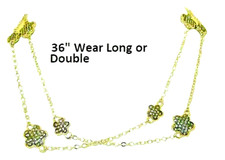 Collana con logo lunga - logo, fiore