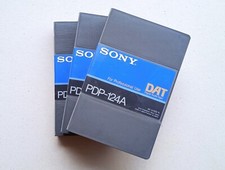 6 DAT Sony Digital Audio Tape PDP-124A Usati In Confezioni Originali 