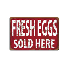 TIN SIGN Eggs Farm Fresh