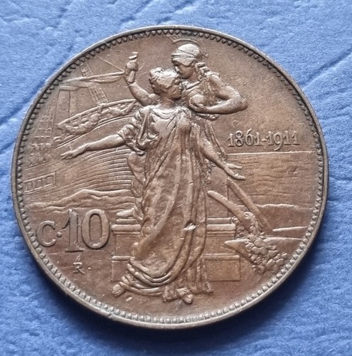 Moneta regno italia re - regno,