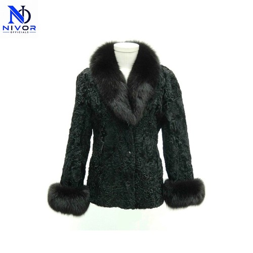 Cappotto donna nero pelliccia