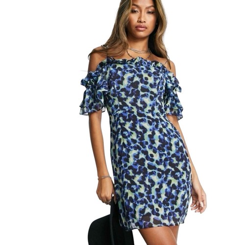 Mini abito topshop blu - abito,