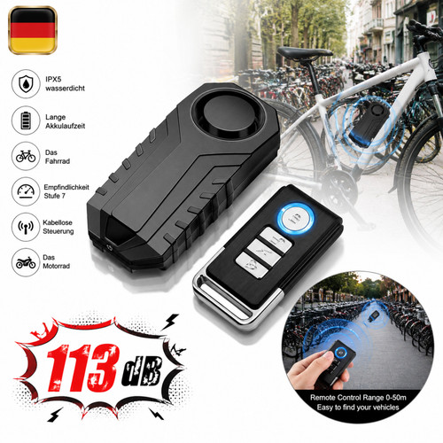 Allarme bici wireless 113db - bici,