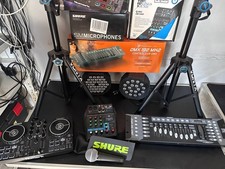 IMPIANTO AUDIO COMPLETO KARAOKE : CASSE AMPLIFICATE + MIXER +ALTRO ENTRA E LEGGI