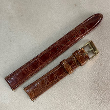 Cinturino per orologio Eberhard marrone 14mm (fibbia 12mm) di donna con fibbia