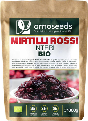 Mirtilli rossi interi bio - mirtilli,