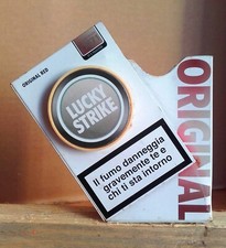 SCATOLA LATTA SIGARETTE LUCKY STRIKE RED LIMITED EDITION APERTURA A SCATTO TIN