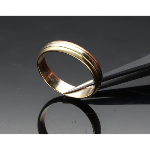 Anello fede tricolore oro - fede,