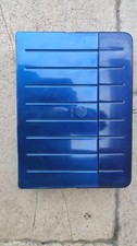 Schedario metallo vintage Blu