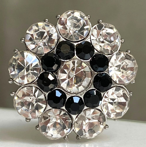 Bouton vintage strass - bouton,