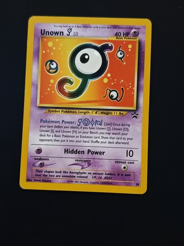 Unown black star promo - 38,
