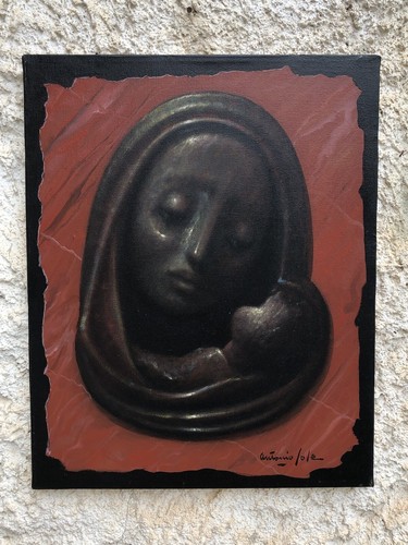 Quadro vintage madonna - -madonna, nera-