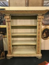 Antica libreria laccata a