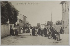 CARTOLINA di S.ROMANO  "Via Provinciale"  1900