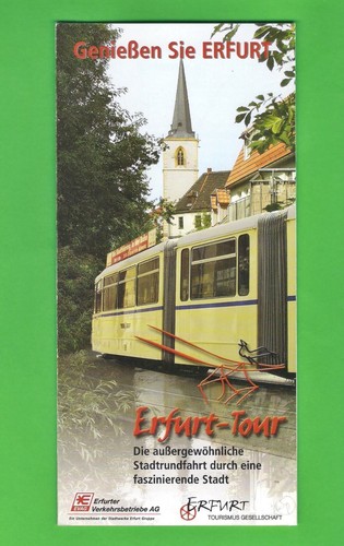 Tram leaflet evag erfurt - leaflet,