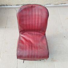 Sedile Anteriore Fiat 500 F R L D 126 D' Epoca IN PELLE BORDEAUX ORIGINALE 