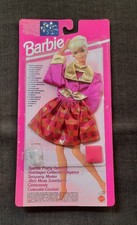Vestito Barbie "Abiti moda scintillante" 1993 Vintage con ciondolo Mattel 68163