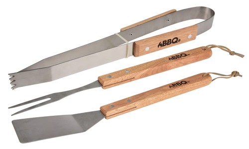 Set attrezzi bbq - set, con